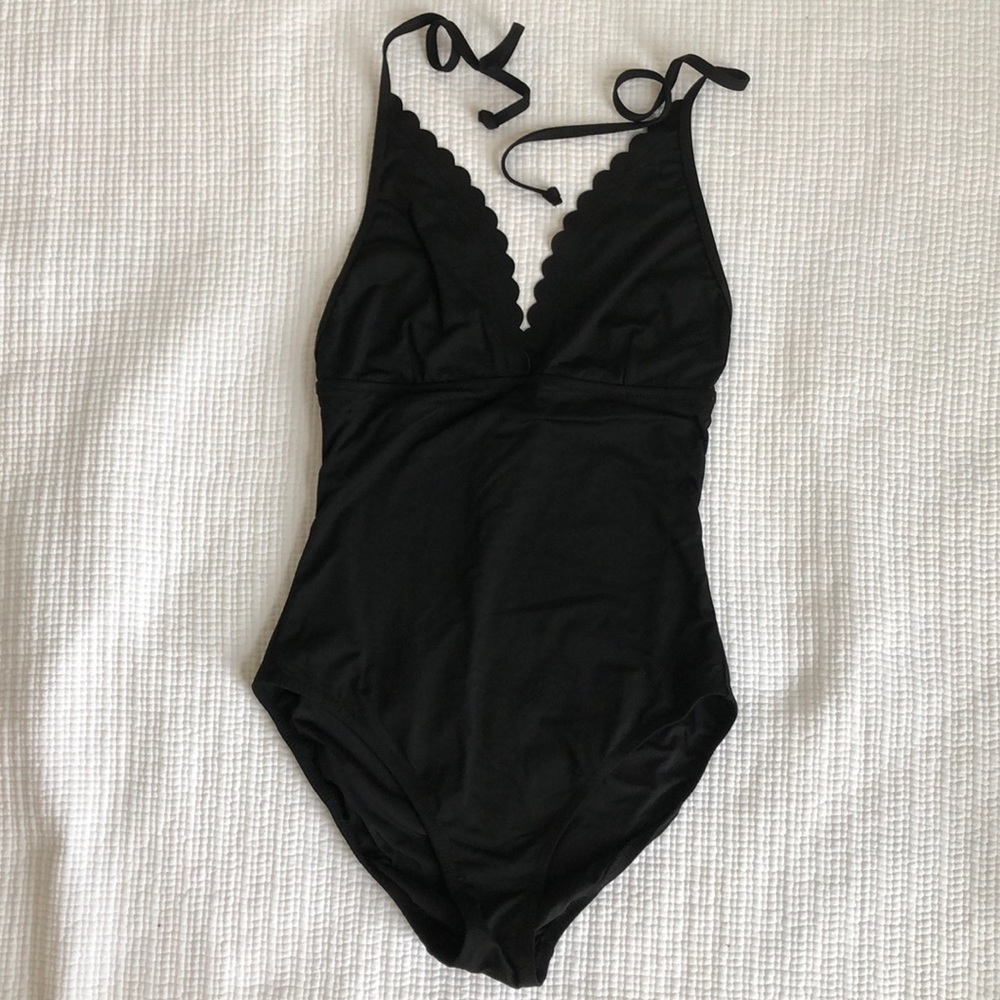 Black J. Crew One-piece Swim Suit
